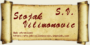 Stojak Vilimonović vizit kartica